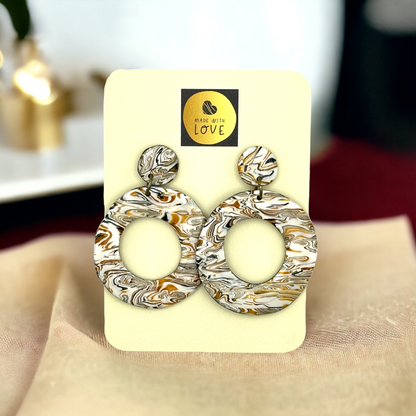 These Pretty Things Azura Collection Large Ring Post Earrings 