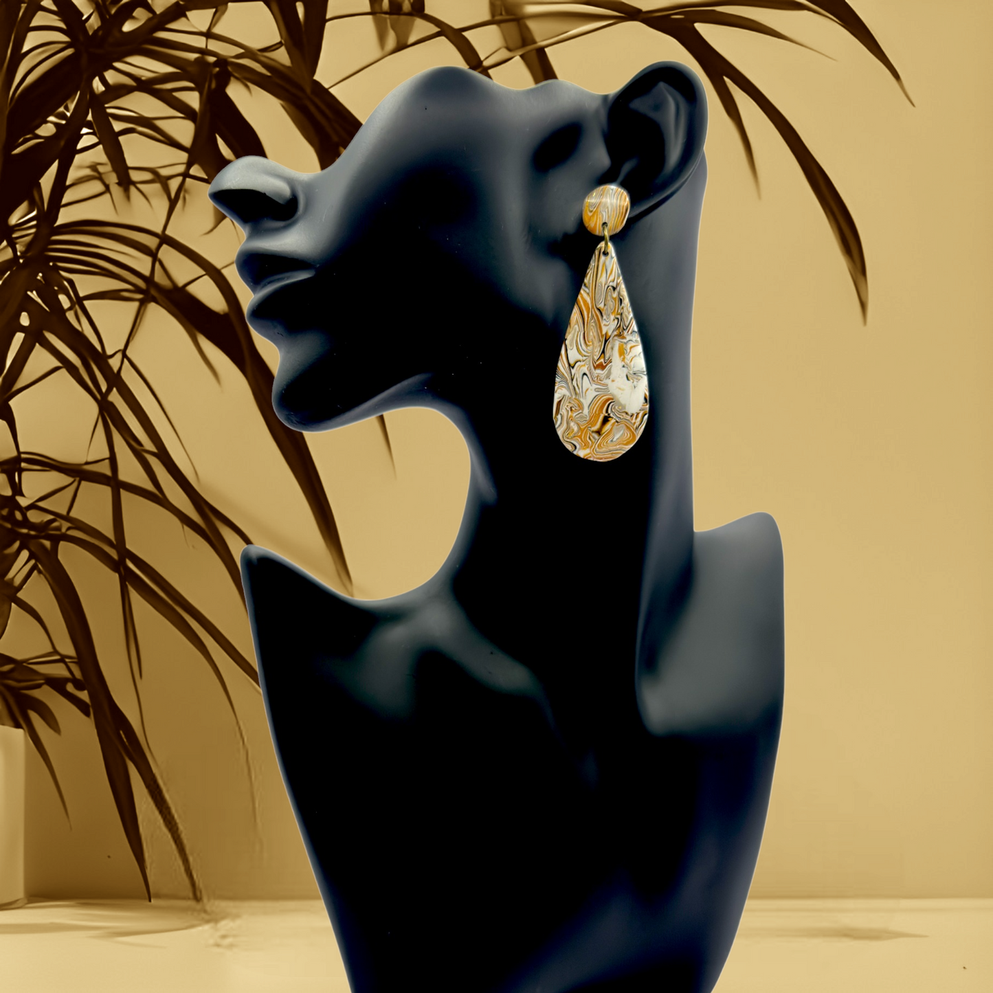 These Pretty Things Azura Collection Large Teardop Post Earrings