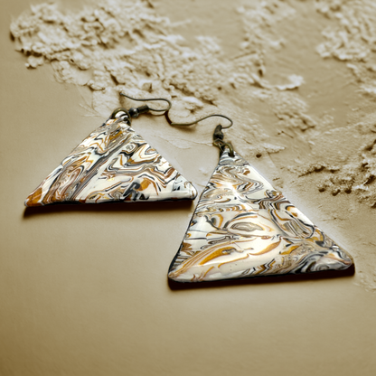 These Pretty Things Azura Collection Large Triangle Hook Earrings