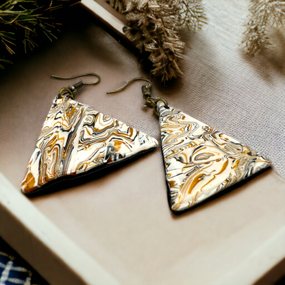 These Pretty Things Azura Collection Large Triangle Hook Earrings
