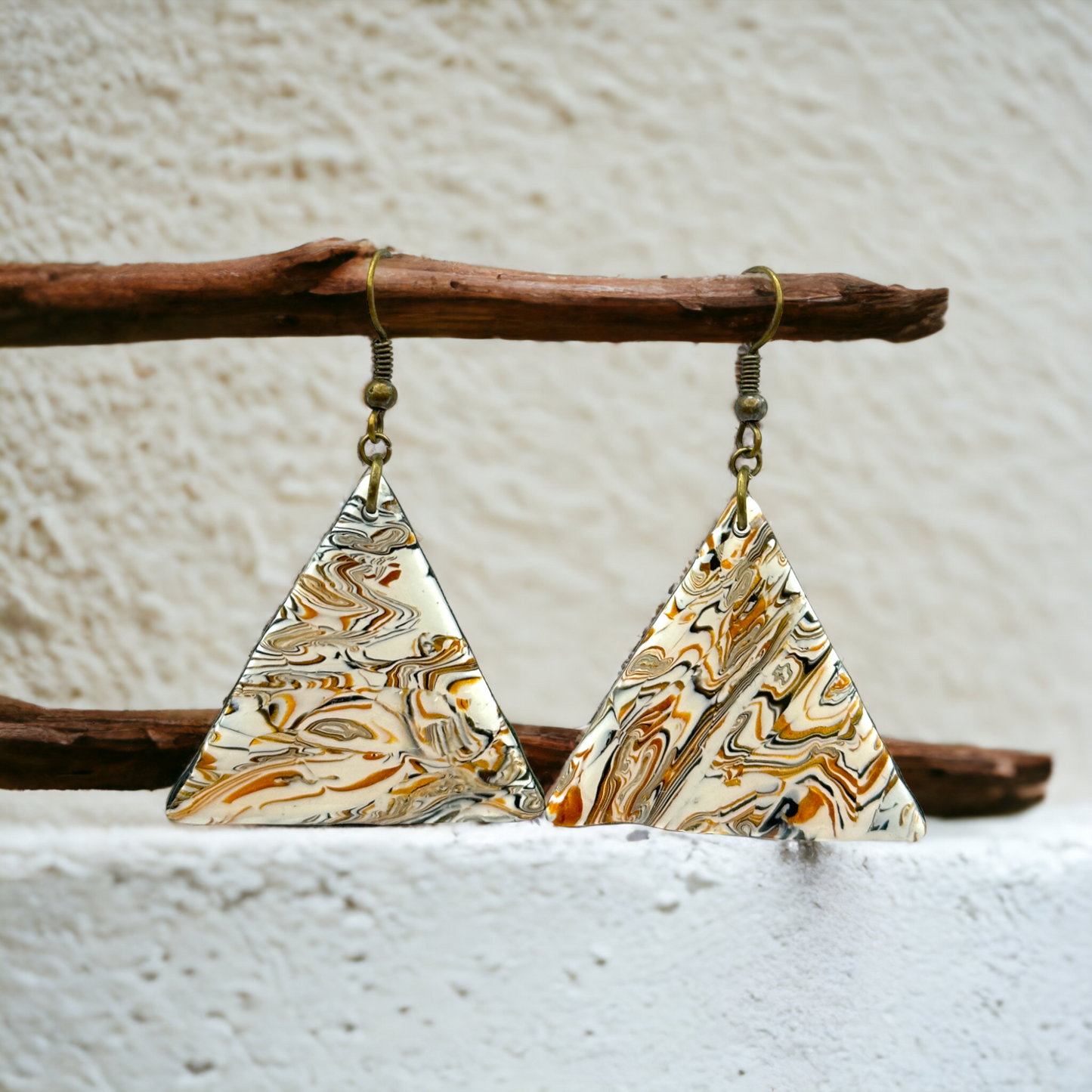 These Pretty Things Azura Collection Large Triangle Hook Earrings
