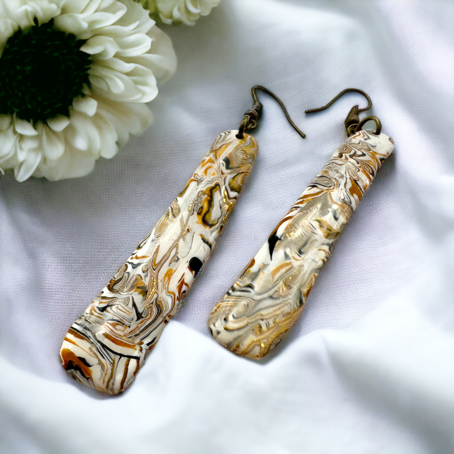 These Pretty Things Azura Collection Long Rounded Pencil Hook Earrings