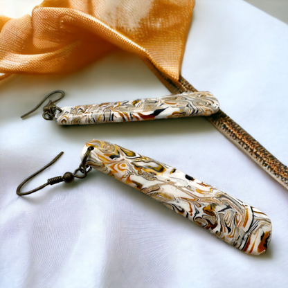 These Pretty Things Azura Collection Long Rounded Pencil Hook Earrings