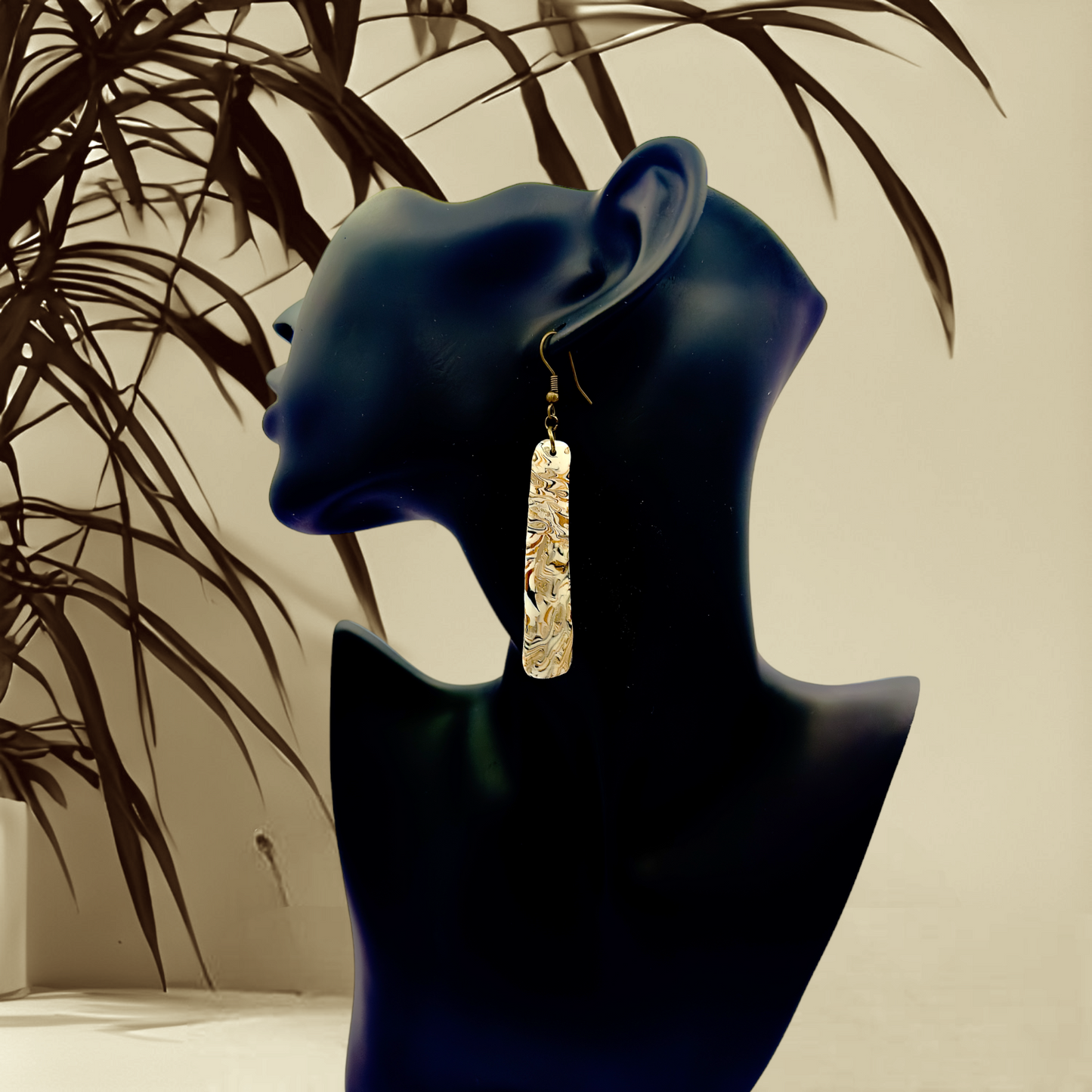 These Pretty Things Azura Collection Long Rounded Pencil Hook Earrings