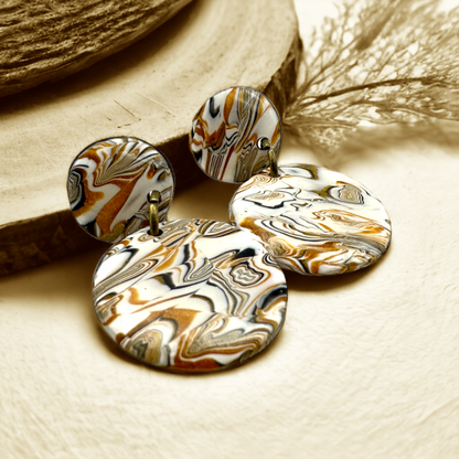 These Pretty Things Azura Collection Penny Drop Post Earrings