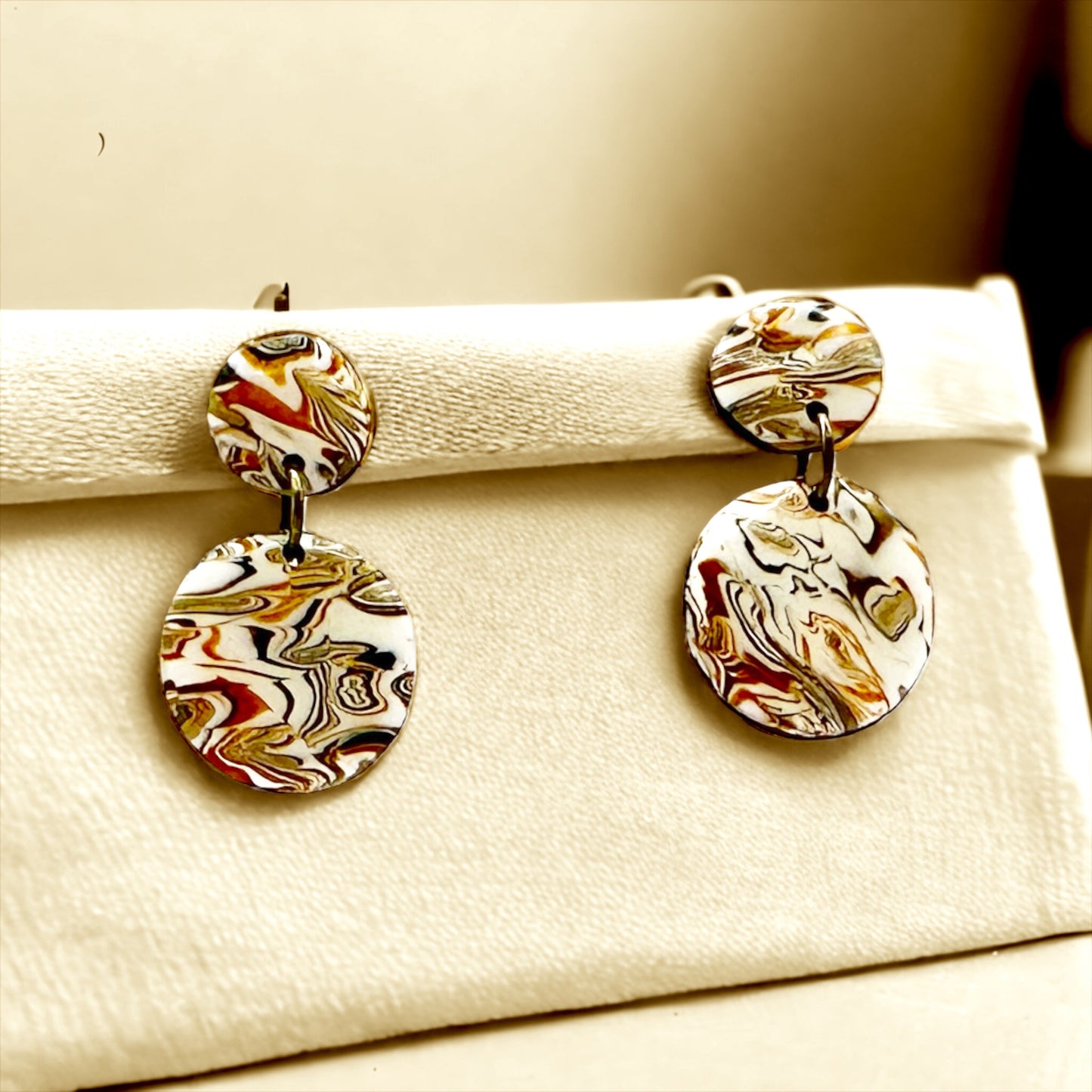 These Pretty Things Azura Collection Penny Drop Post Earrings