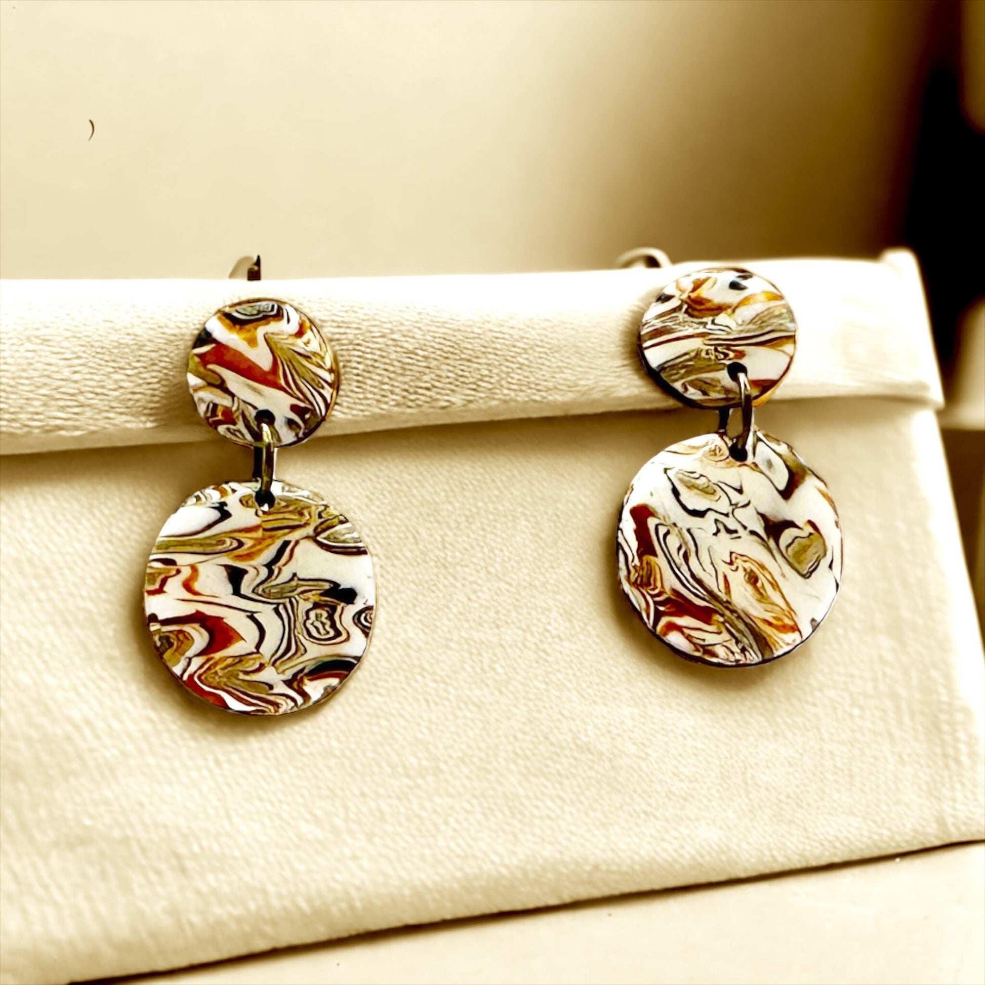 These Pretty Things Azura Collection Penny Drop Post Earrings