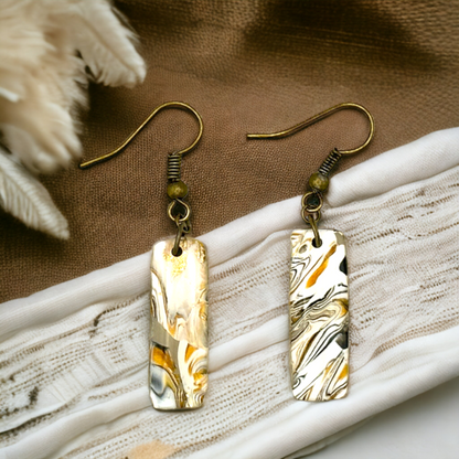 These Pretty Things Azura Collection Small Oblong Hook Earrings