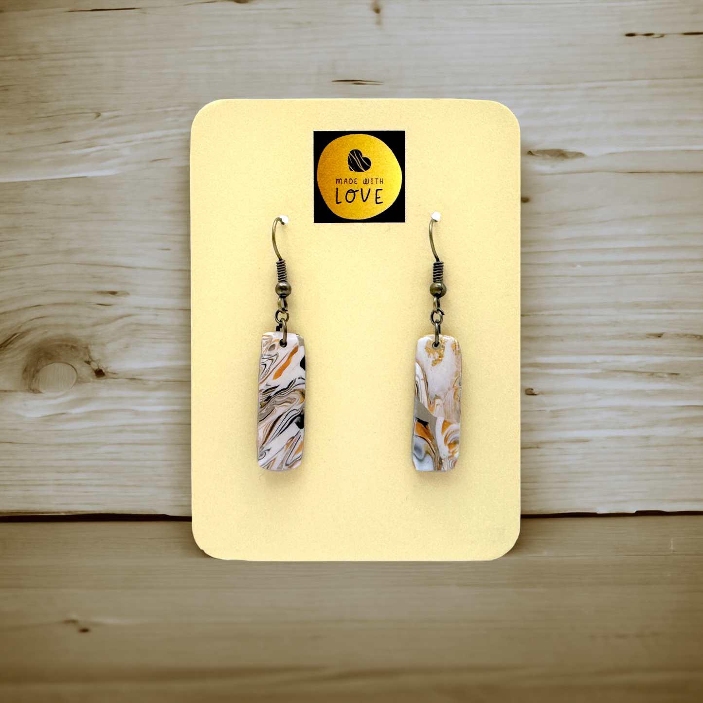 These Pretty Things Azura Collection Small Oblong Hook Earrings