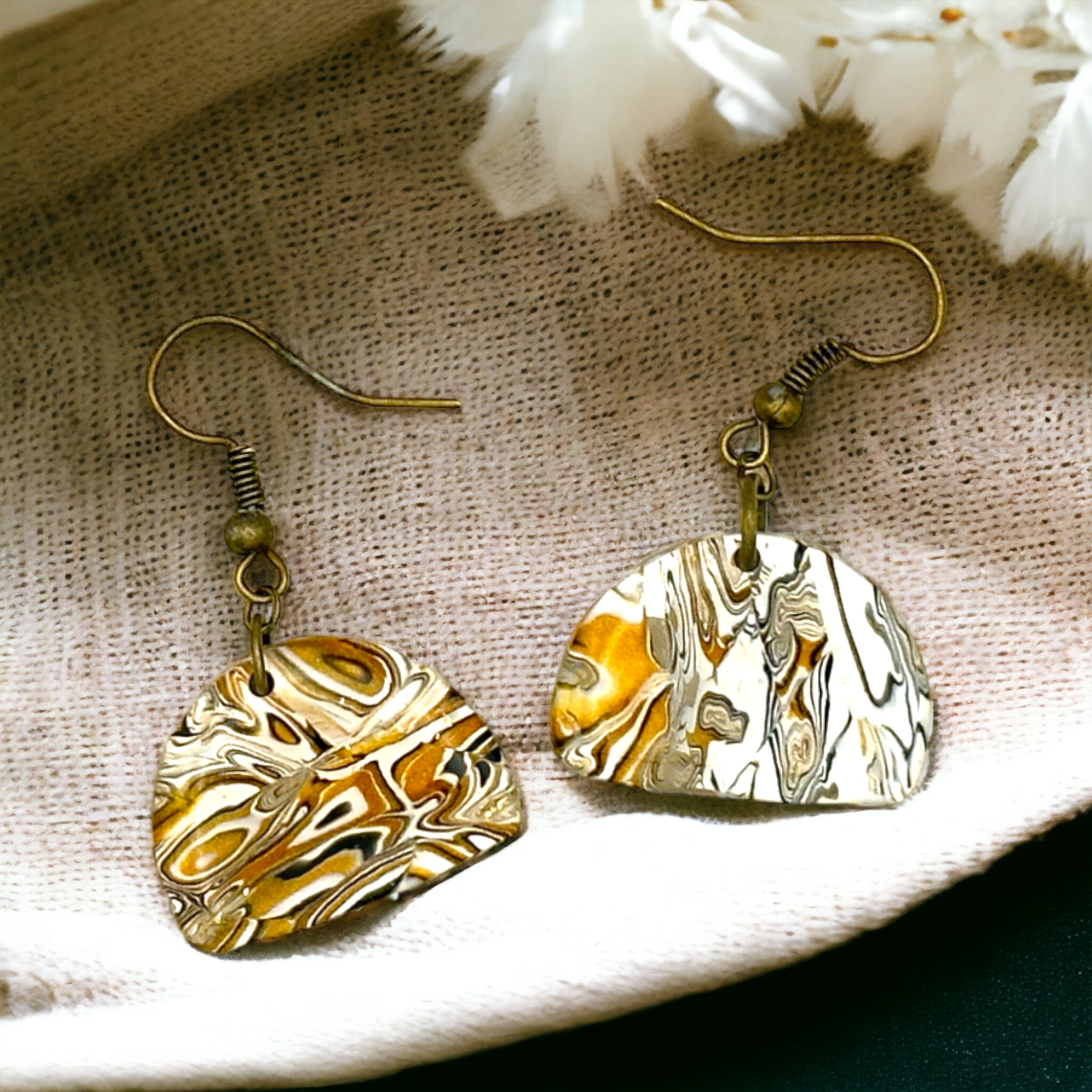 These Pretty Things Azura Collection Small Semi Circle Hook Earrings