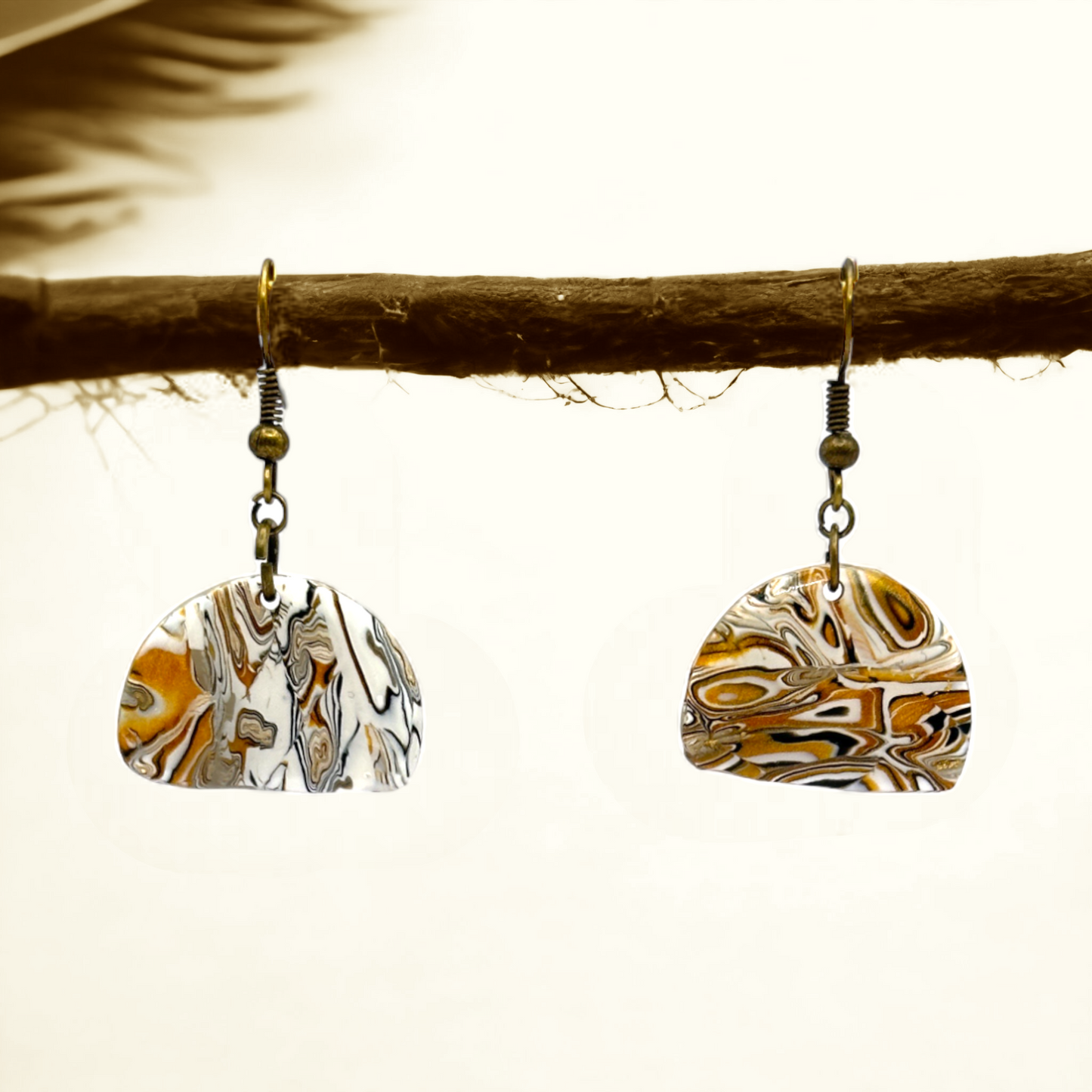 These Pretty Things Azura Collection Small Semi Circle Hook Earrings
