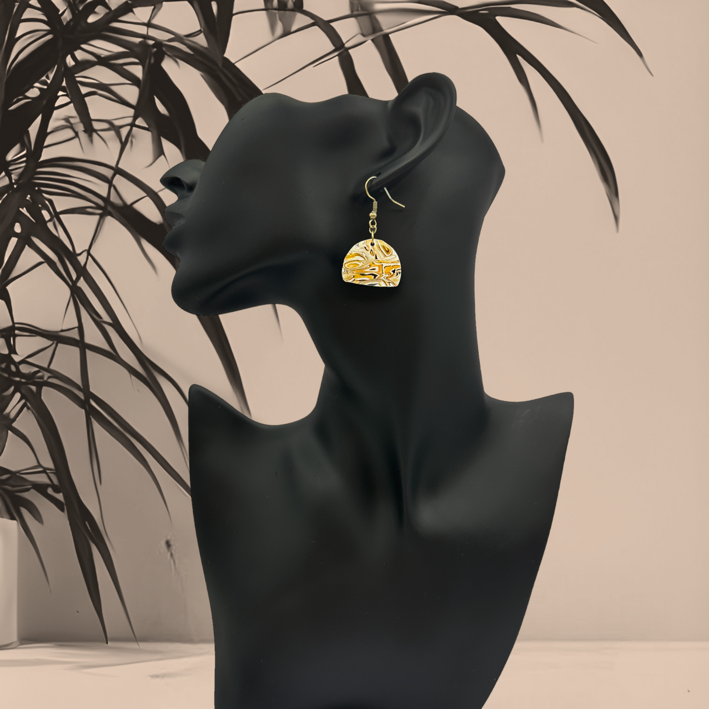 These Pretty Things Azura Collection Small Semi Circle Hook Earrings