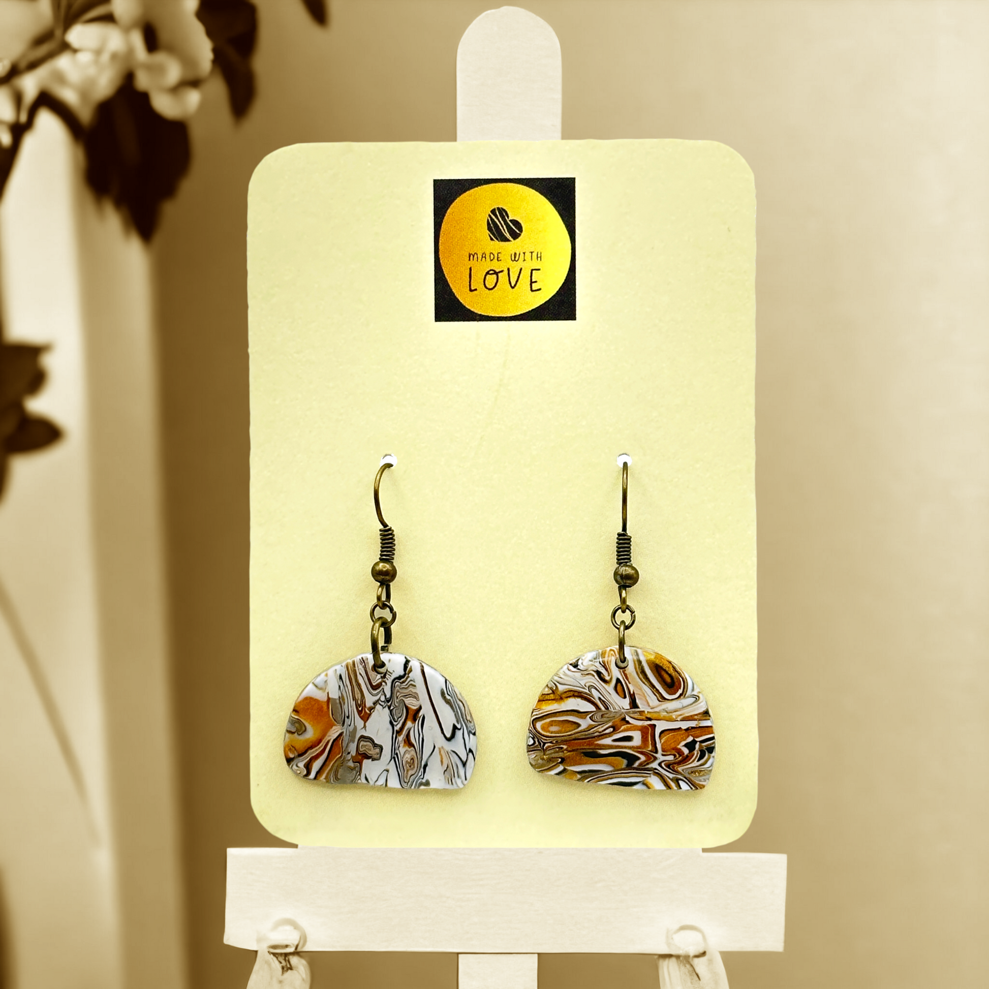 These Pretty Things Azura Collection Small Semi Circle Hook Earrings
