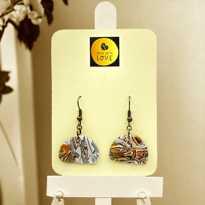 These Pretty Things Azura Collection Small Semi Circle Hook Earrings