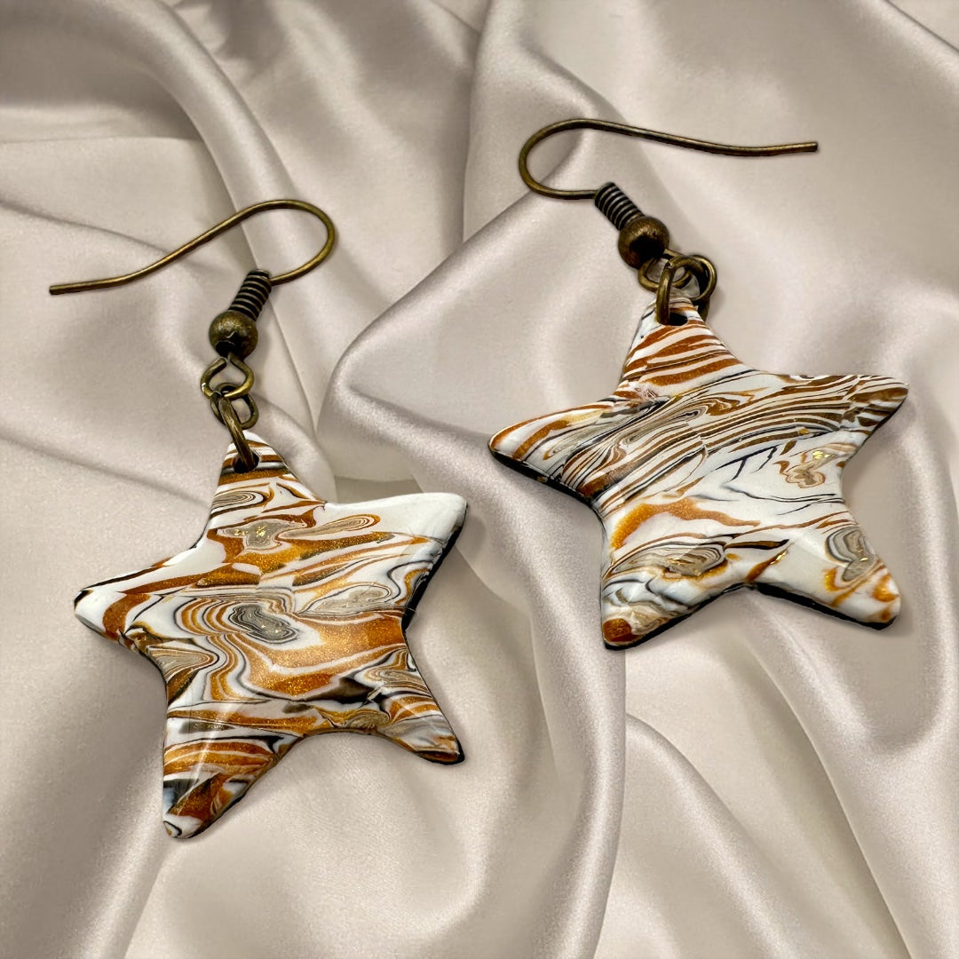 These Pretty Things Azura Collection Small Star Hook Earrings