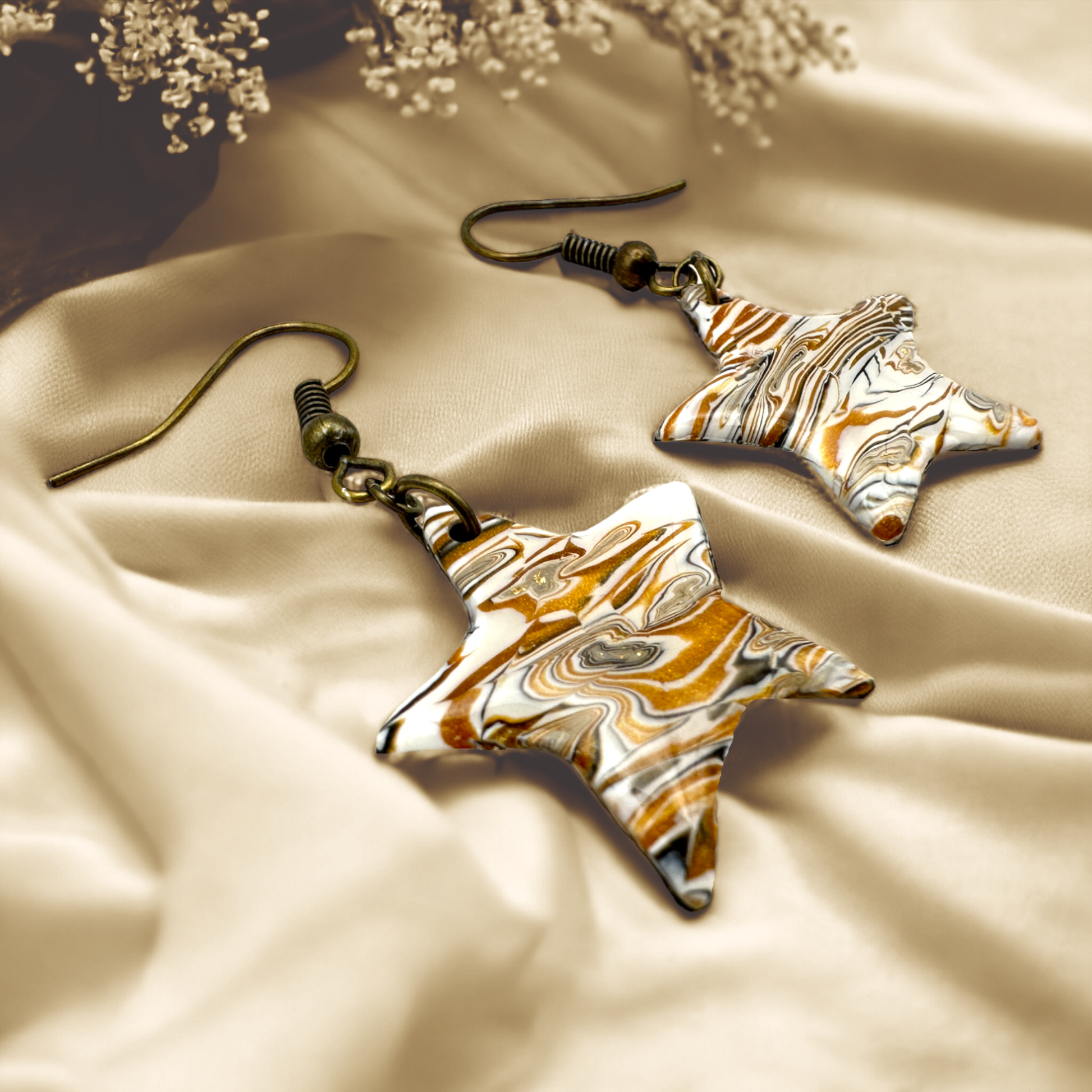 These Pretty Things Azura Collection Small Star Hook Earrings