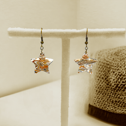 These Pretty Things Azura Collection Small Star Hook Earrings