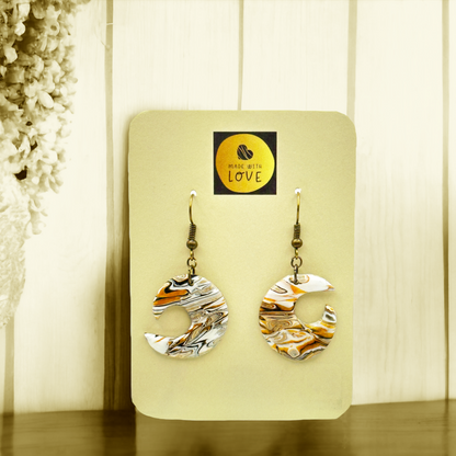 These Pretty Things Azura Collection Small Ying & Yang Hook Earrings