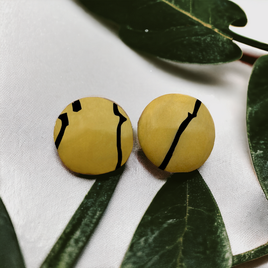 These Pretty Things Bijoux Tiger Collection Extrra Small Circle Post Earrings