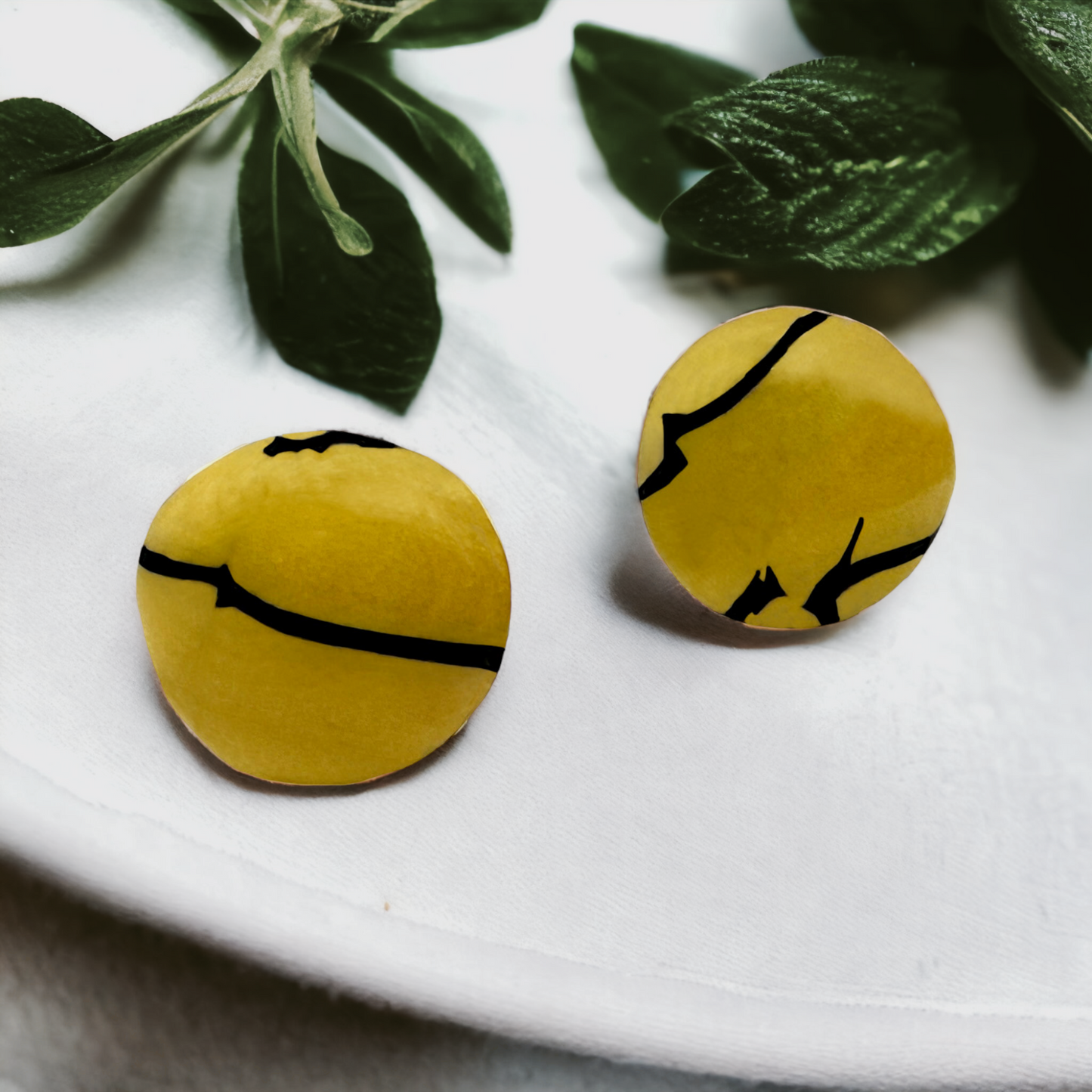 These Pretty Things Bijoux Tiger Collection Extrra Small Circle Post Earrings