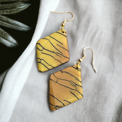 These Pretty Things Bijoux Tiger Collection Large Diamond Hook Earrings