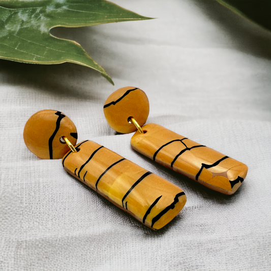 These Pretty Things Bijoux Tiger Collection Medium Exclamation Post Earrings