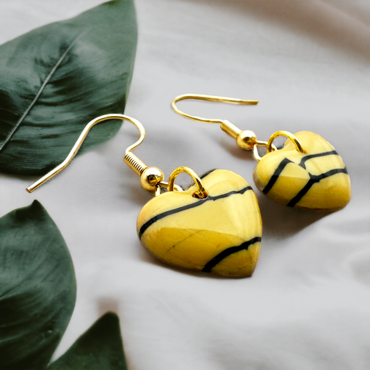 These Pretty Things Bijoux Tiger Collection Extra Small Heart Hook Earrings