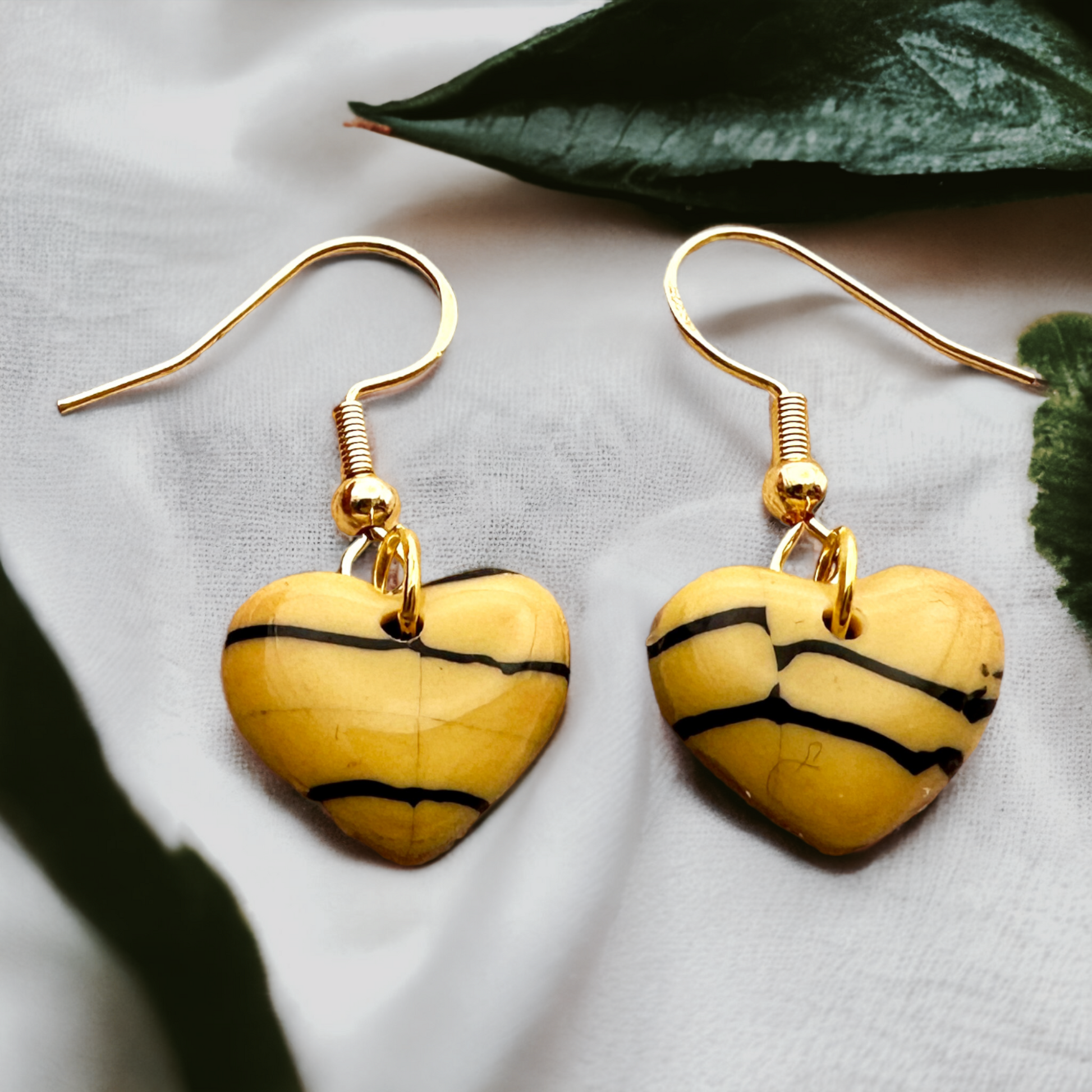 These Pretty Things Bijoux Tiger Collection Extra Small Heart Hook Earrings