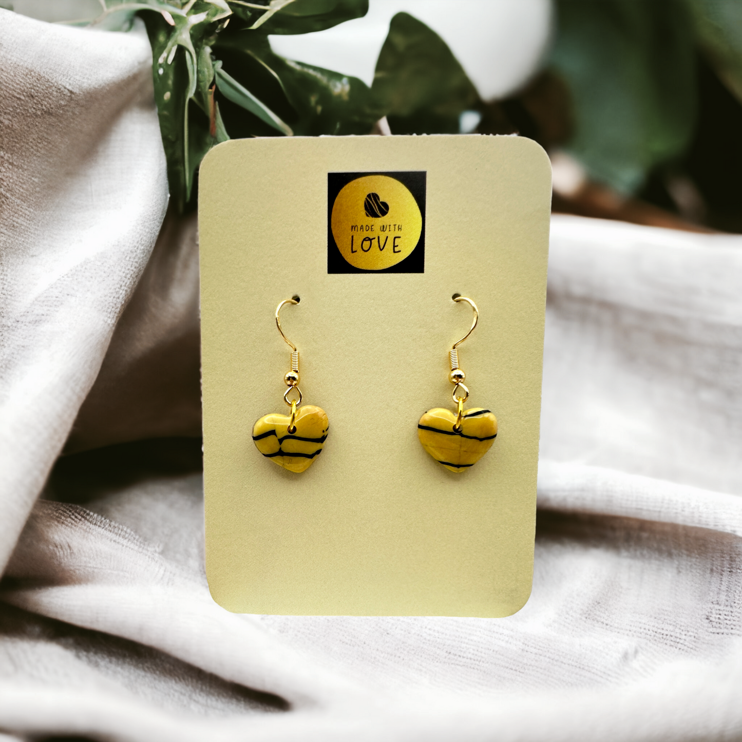 These Pretty Things Bijoux Tiger Collection Extra Small Heart Hook Earrings