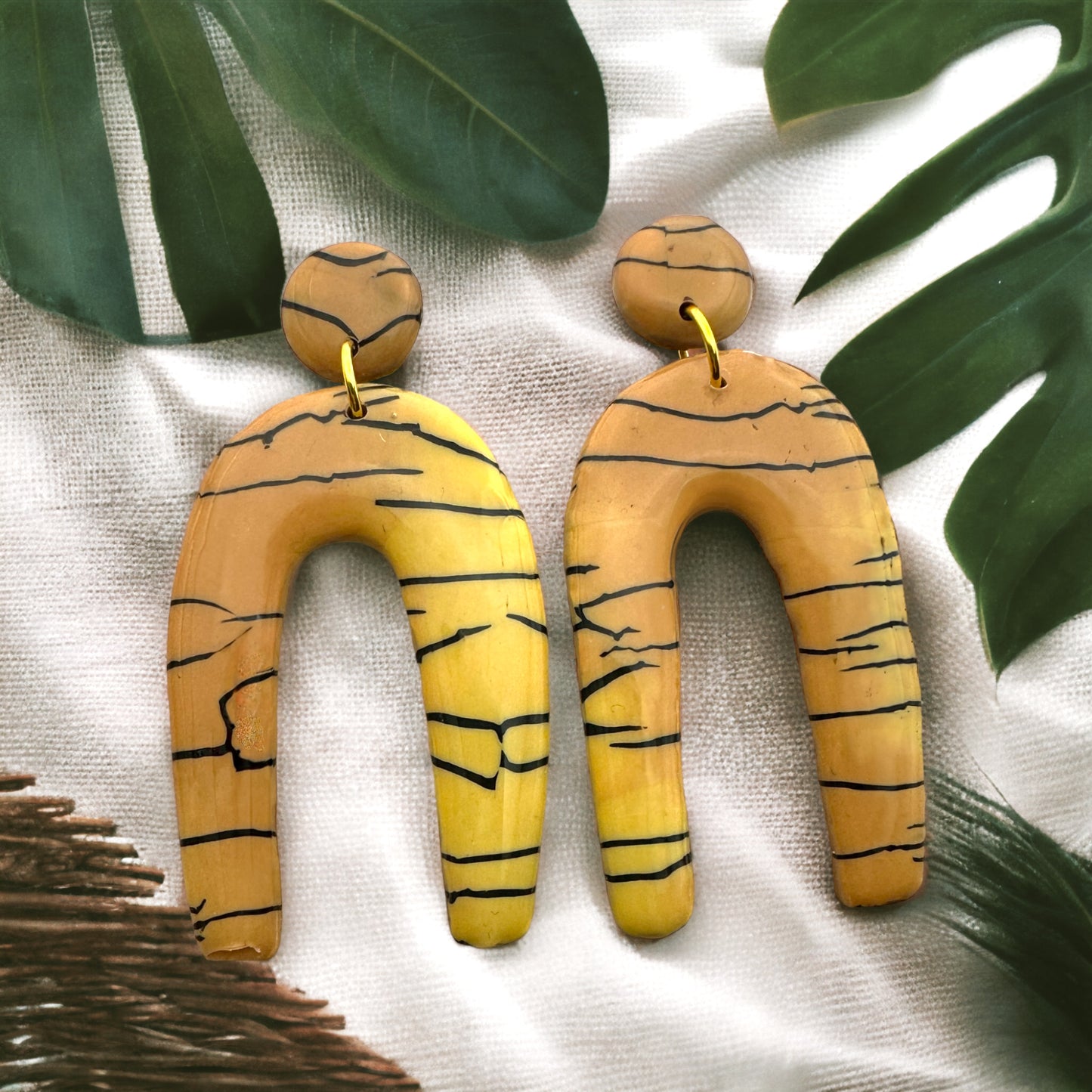 These Pretty Things Bijoux Tiger Extra Large Earrings