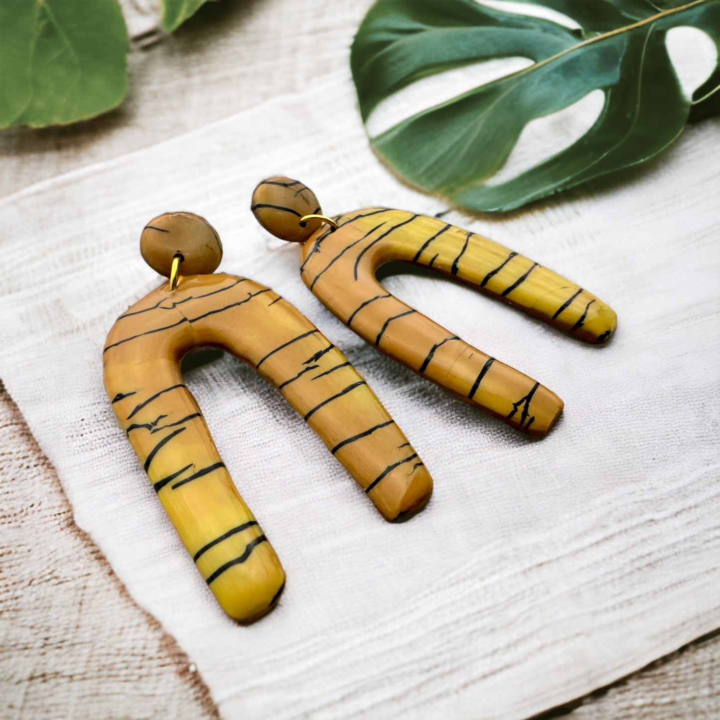 These Pretty Things Bijoux Tiger Extra Large Earrings