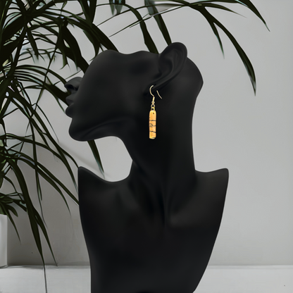 These Pretty Things Bijoux Tiger Collection Smal Oblong Hook Earrings