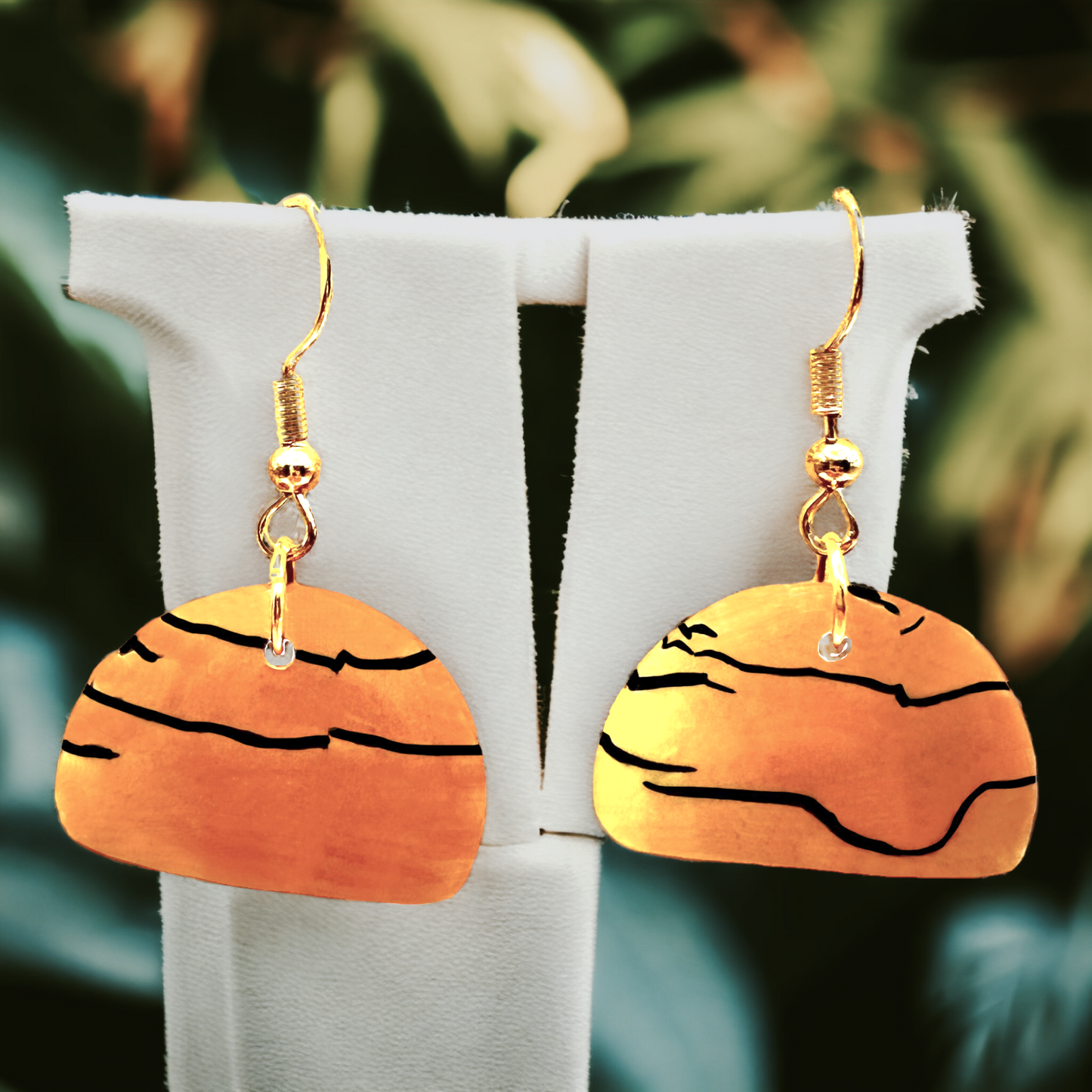 These Pretty Things Bijoux Tiger Collection Small Semi Circle Hook Earrings