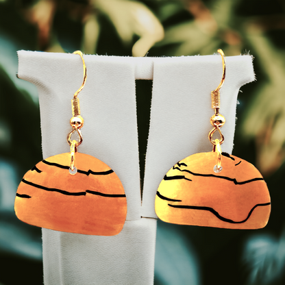 These Pretty Things Bijoux Tiger Collection Small Semi Circle Hook Earrings
