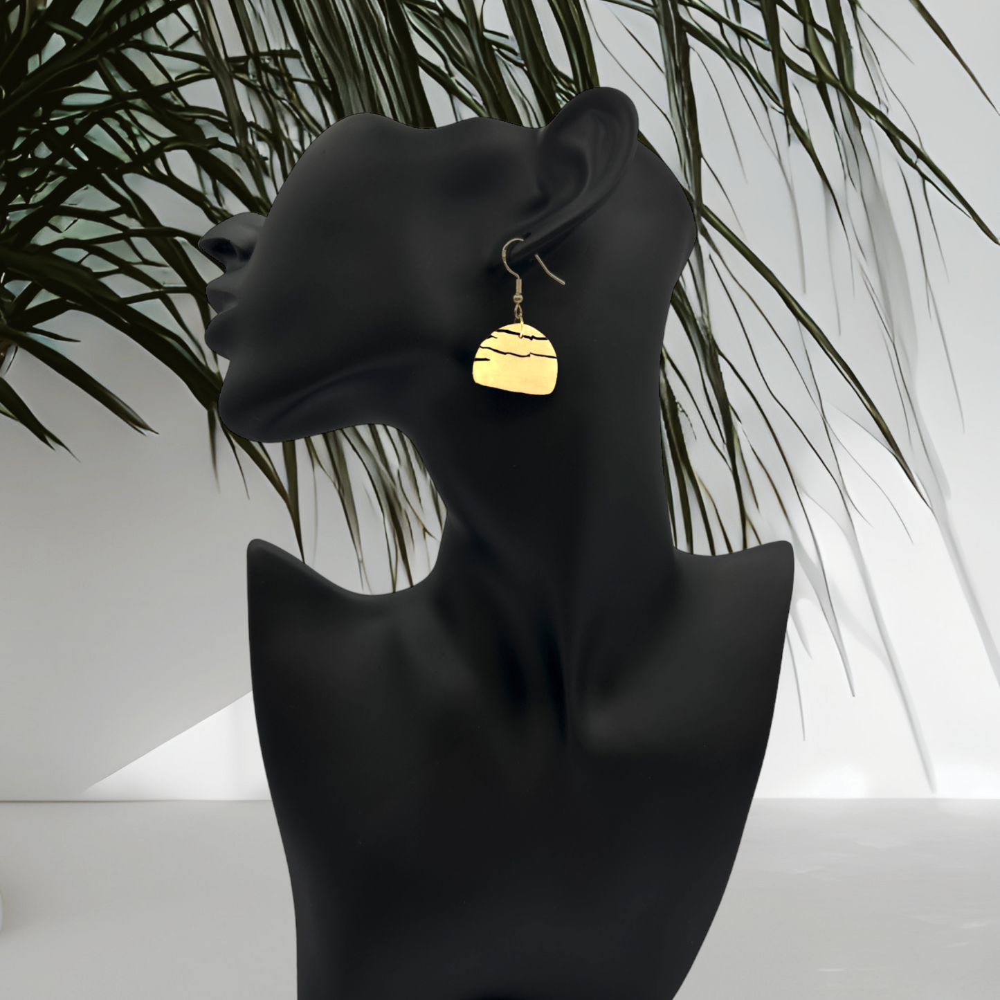 These Pretty Things Bijoux Tiger Collection Small Semi Circle Hook Earrings
