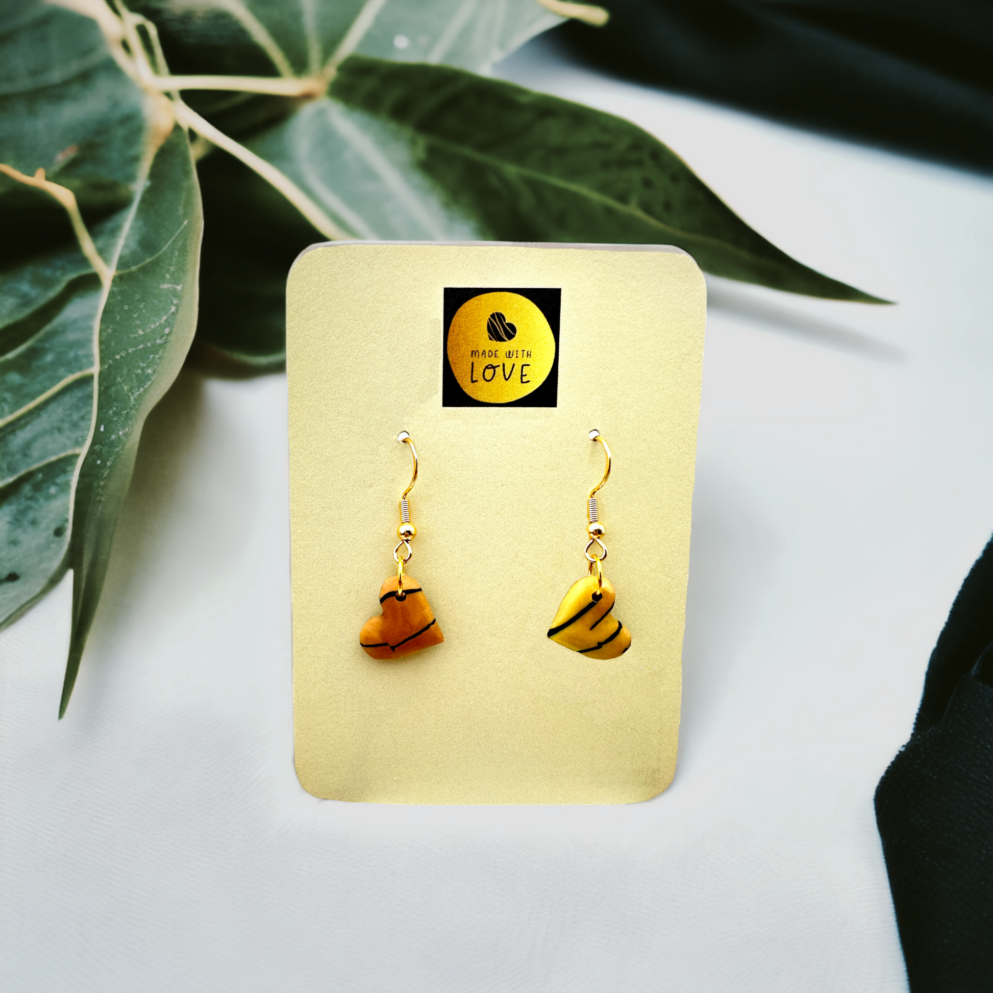 These Pretty Things Bijoux Tiger Collection Sleepy Hearts Extra Small Hook Earrings