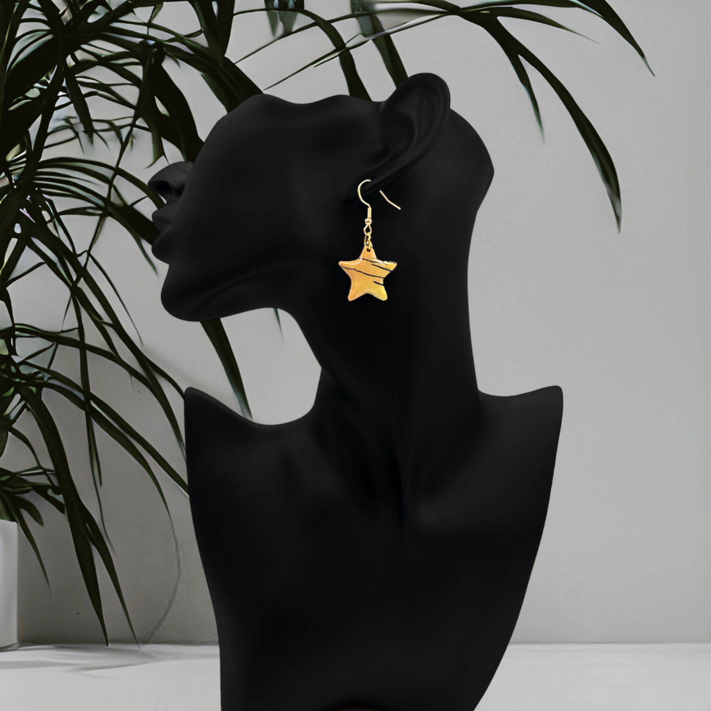 These Pretty Things Bijoux Tiger Collection Small Star Hook Earrings