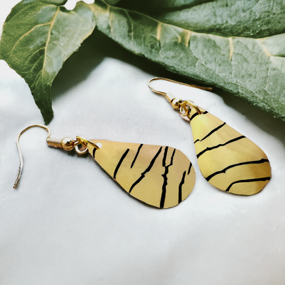These Pretty Things Bijoux Tiger Collection Teardrop Small Hook Earrings