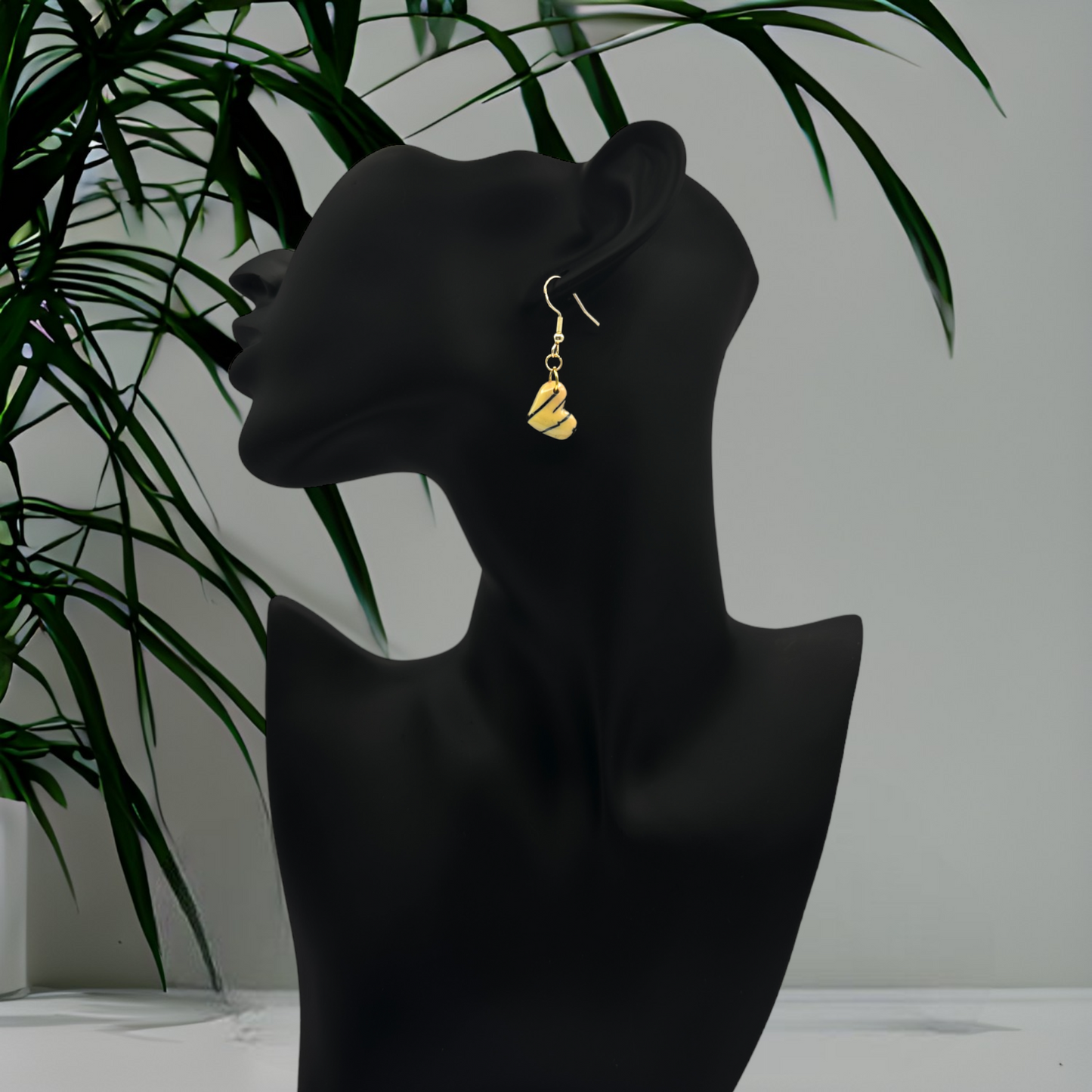 These Pretty Things Bijoux Tiger Collection Sleepy Hearts Extra Small Hook Earrings