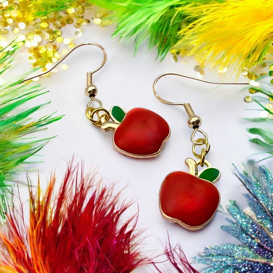 These Pretty Things Charmed Collection Small Apples Hook Earrings