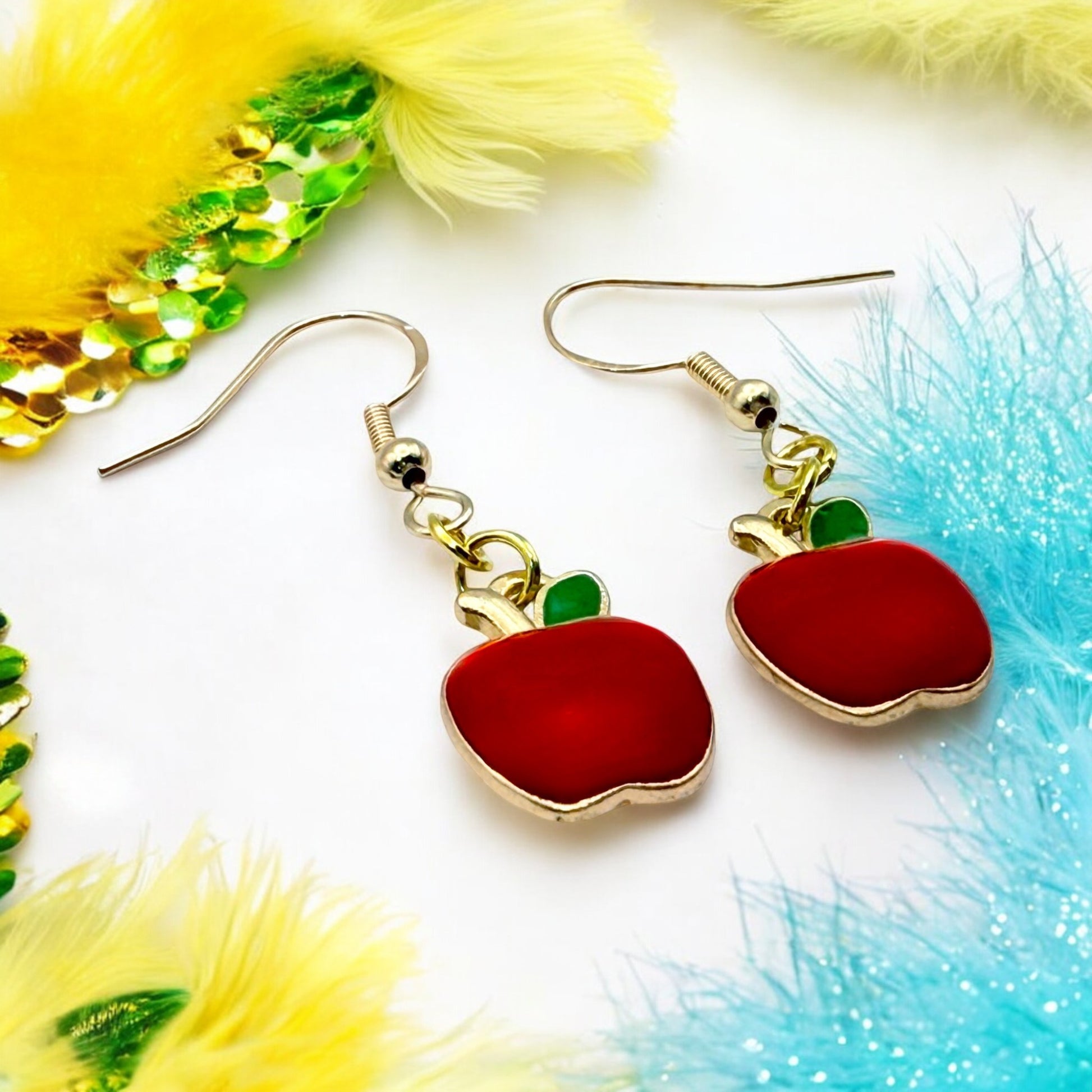 These Pretty Things Charmed Collection Small Apples Hook Earrings