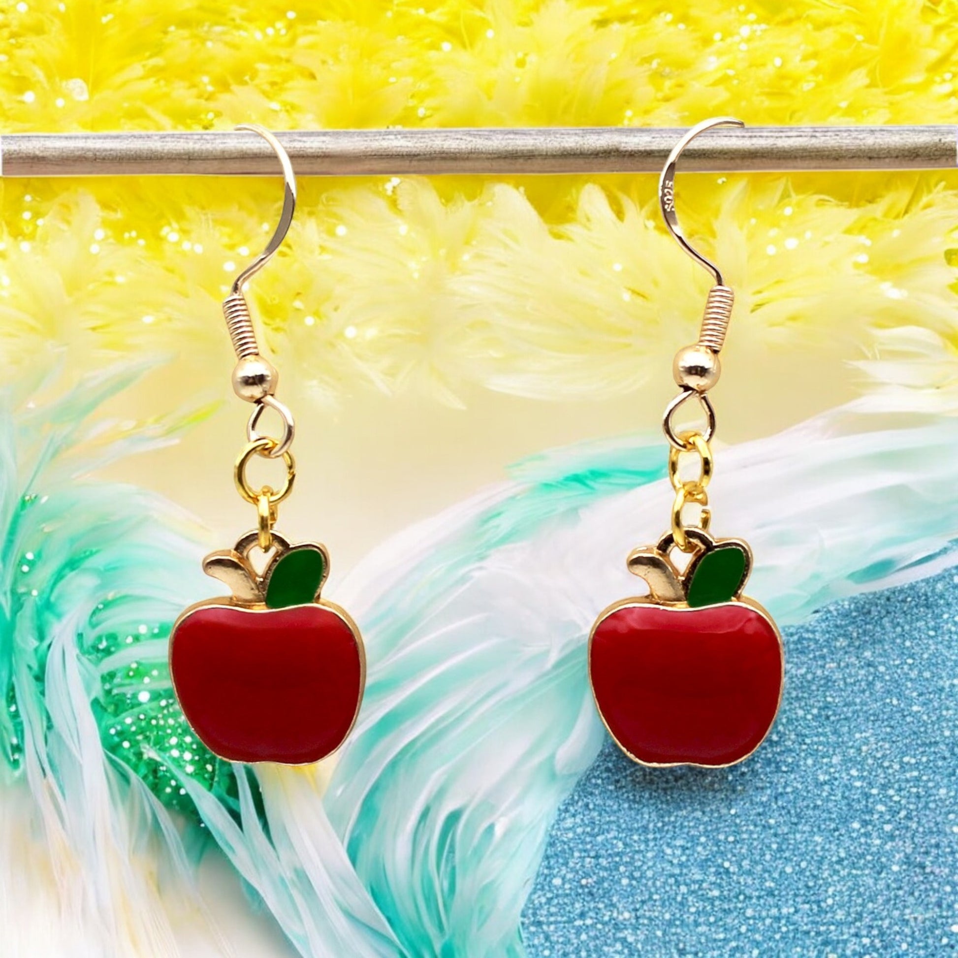These Pretty Things Charmed Collection Small Apples Hook Earrings