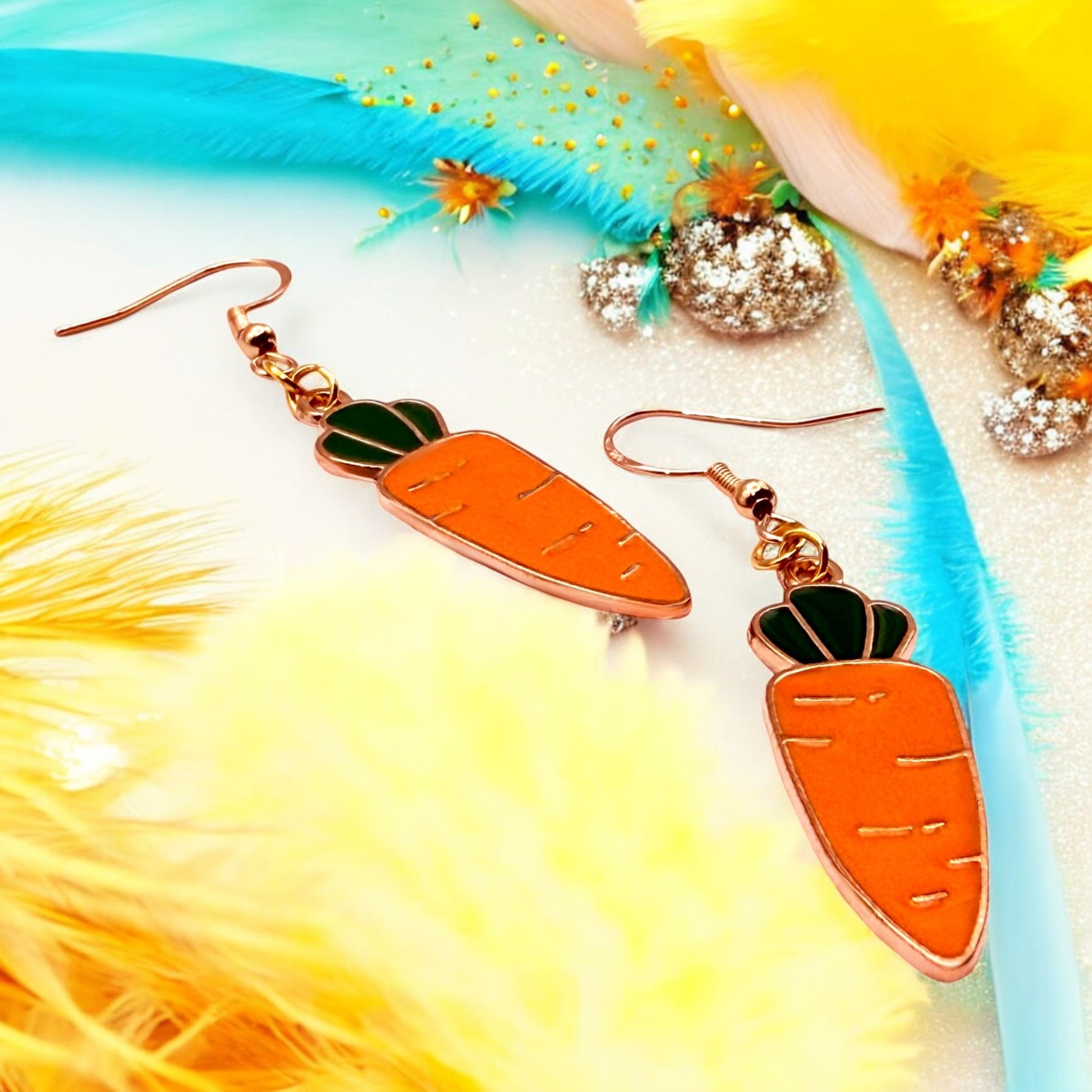 These Pretty Things Charmed Collection Carrot Large Hook Earrings