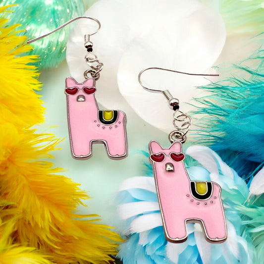 These Pretty Things Charmed Collection Alpaca Pink Large Hook Earrings