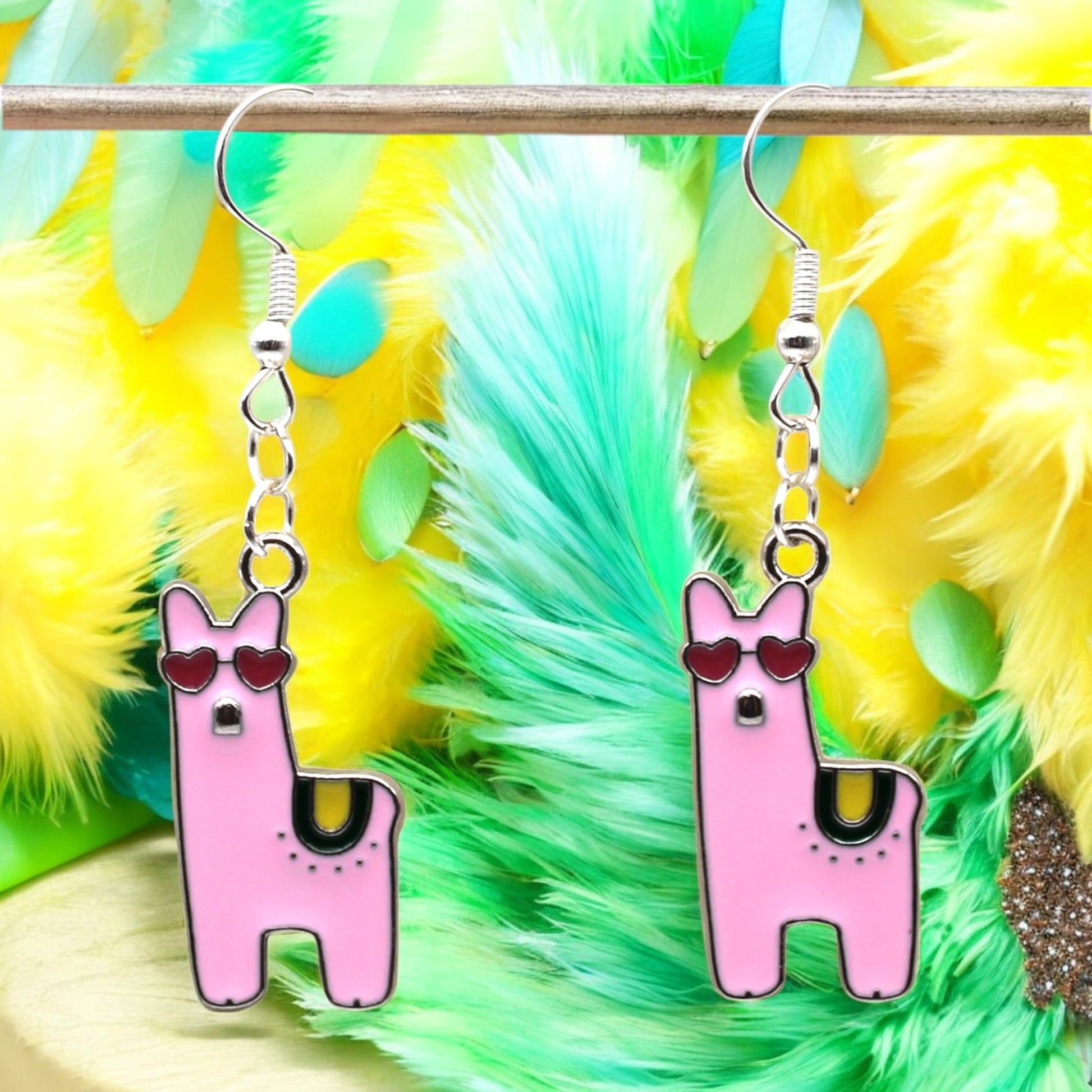 These Pretty Things Charmed Collection Alpaca Pink Large Hook Earrings