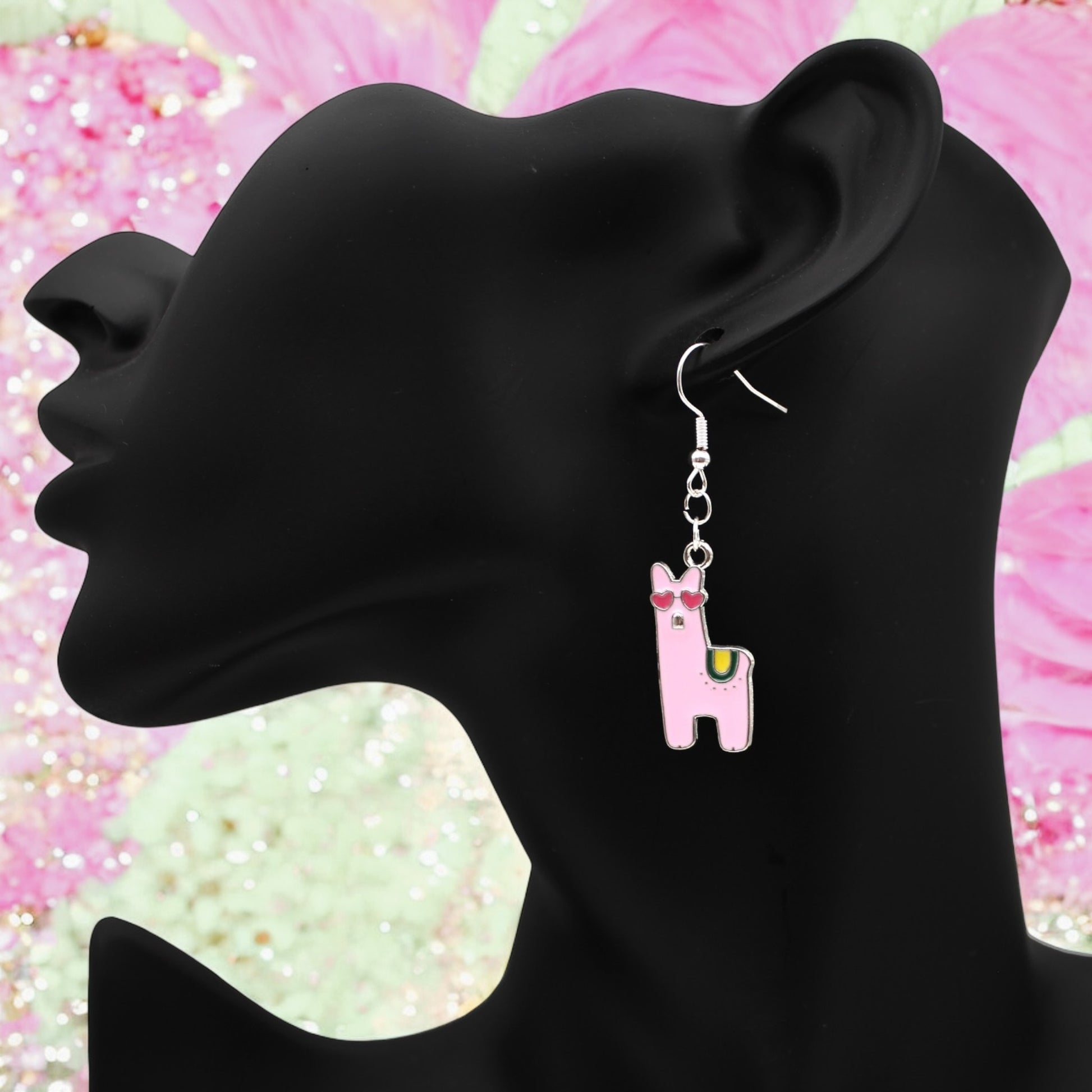 These Pretty Things Charmed Collection Alpaca Pink Large Hook Earrings