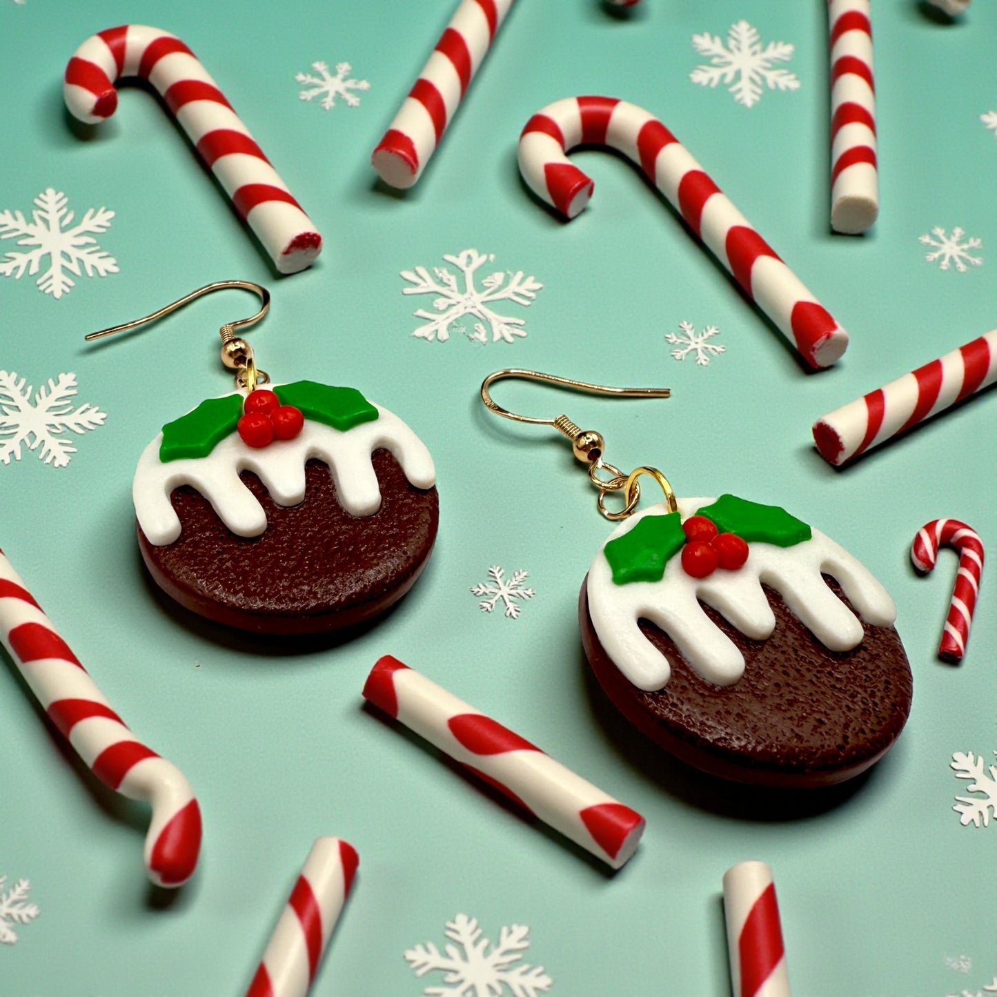 These Pretty Things Christmas Pudding Earrings