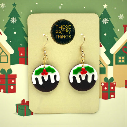 These Pretty Things Christmas Pudding Earrings
