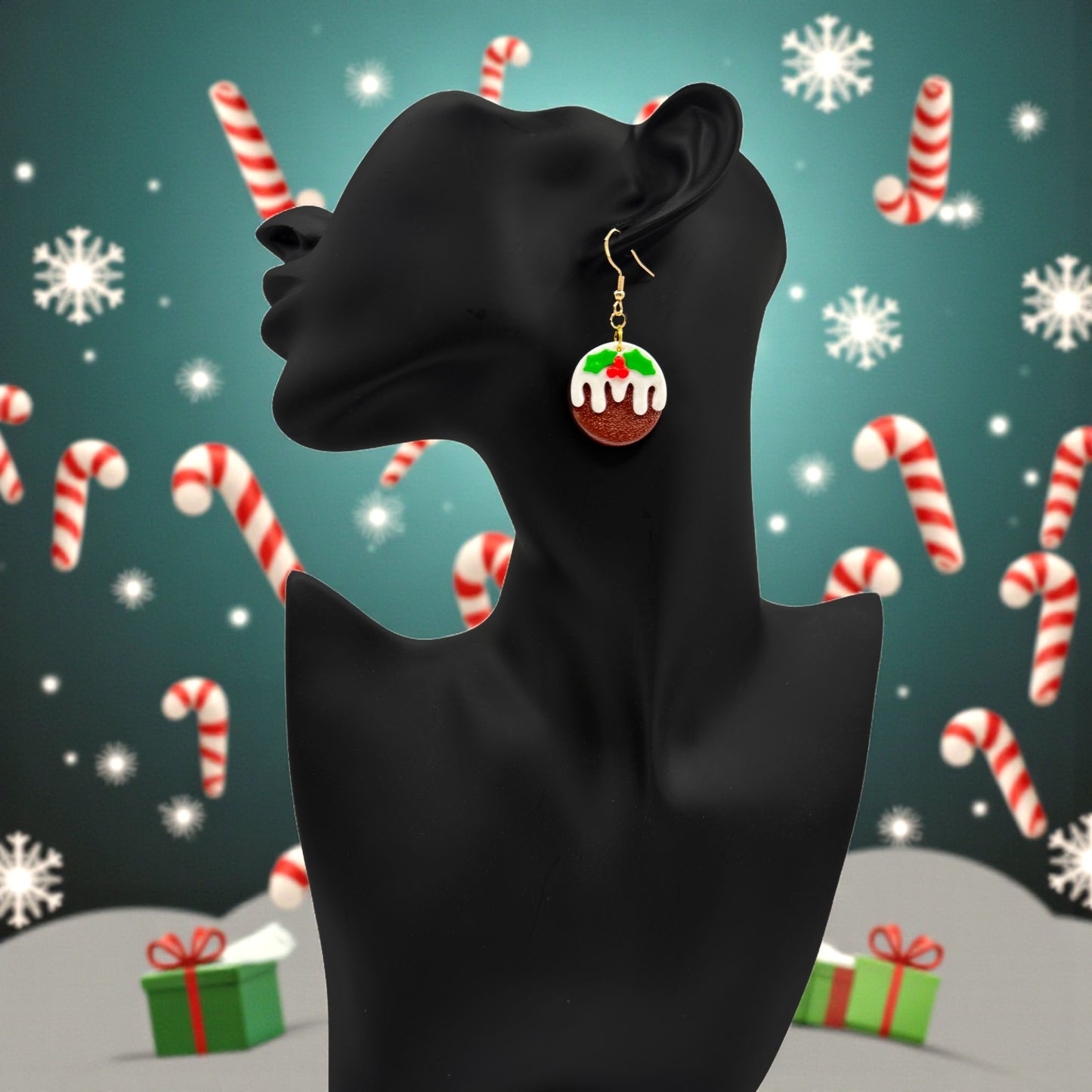 These Pretty Things Christmas Pudding Earrings