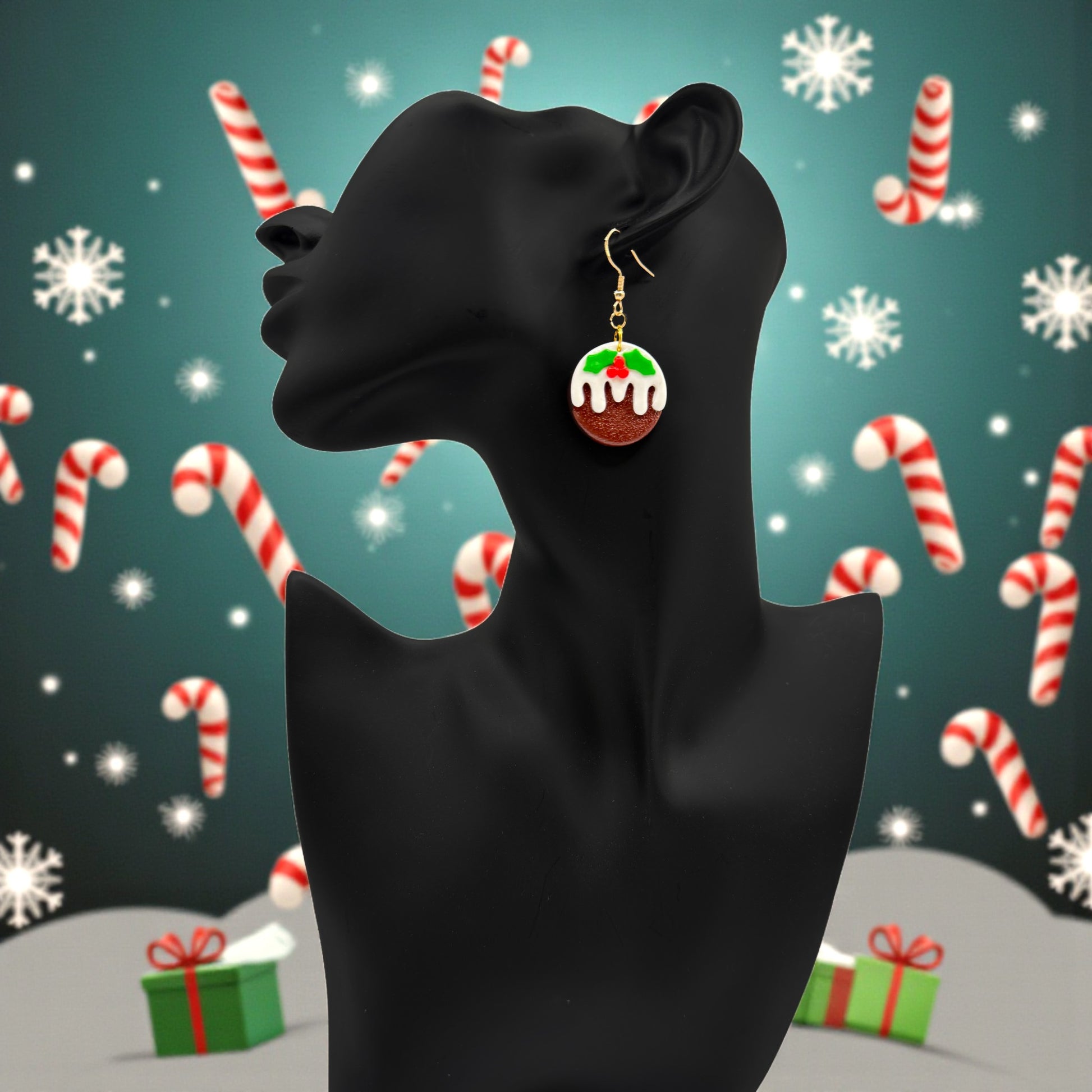 These Pretty Things Christmas Pudding Earrings